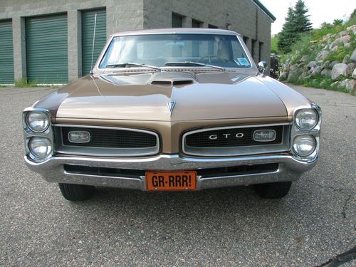 1966 pontiac gto rare number's matching 74 original miles protecto plate
