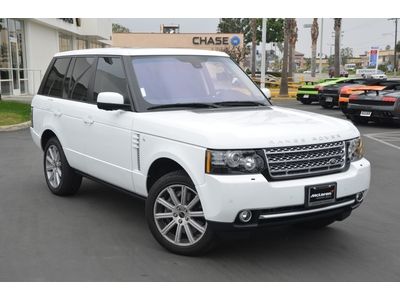 12 range rover supercharged 4,500 miles. silver package. navi. vision assist.