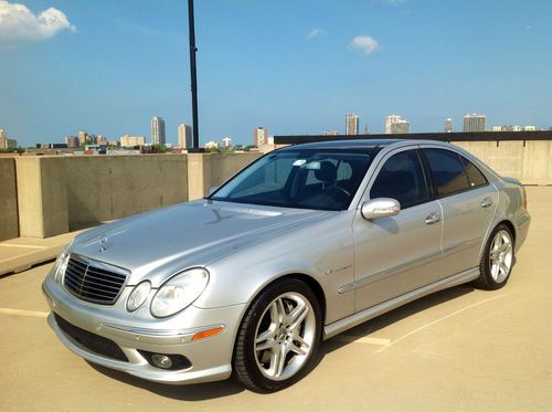 2005 mercedes amg e55.  brilliant silver and all options.