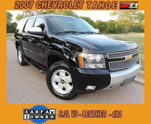 2007 chevrolet tahoe z71 4x4 fully loaded texas one owner clean carfax  4wd