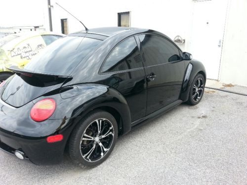 2004 vw volkswagen bug beetle turbo sunroof 6 speed leather black spoiler gas nr