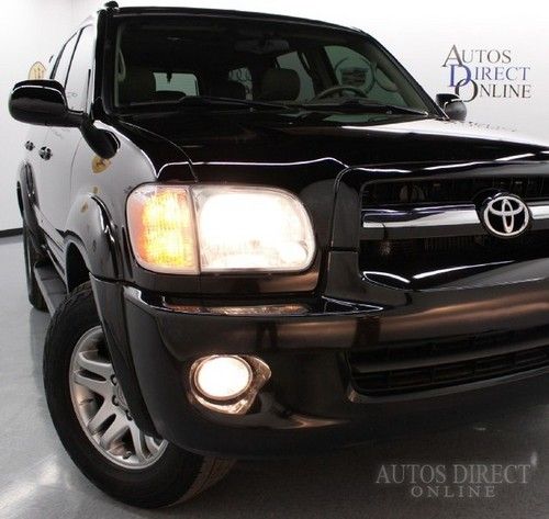 We finance 2005 toyota sequoia limited 4wd clean carfax dvd 3rows htdsts mroof