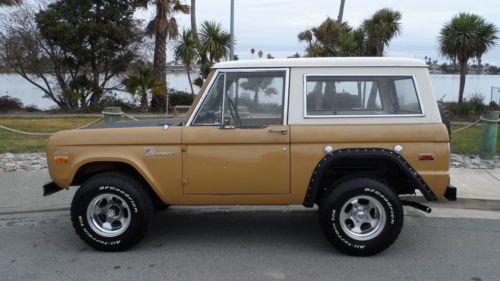 1972 ford bronco sport 4 x 4 california rust free, original paint 57,844 miles