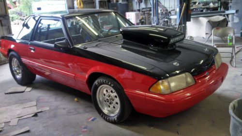 1991 ford mustang notchback chevy powered   no reserve