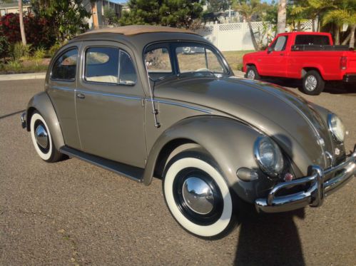 1956 oval window ragtop beetle!!!just redone....gorgeous!!!! no reserve