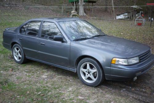 1990 nissan maxima se sedan 4-door 3.0l 5 speed v6 charcoal gray clean interior