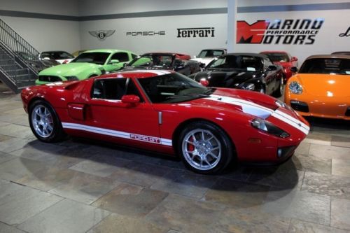 2006 ford gt red w/ white stripes 808 miles 4 option 2-owner!!!