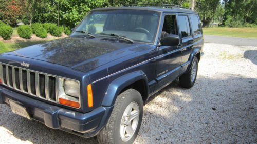 2000 jeep dark blue jeep cherokee sport limited 1 owner clean record
