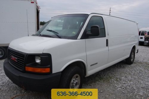 2003 standard used 6l v8 cargo extended 1 ton 6.0 work 3500chevy white express