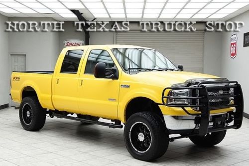 2005 ford f250 diesel 4x4 xlt fx4 leather lifted crew 1 texas owner