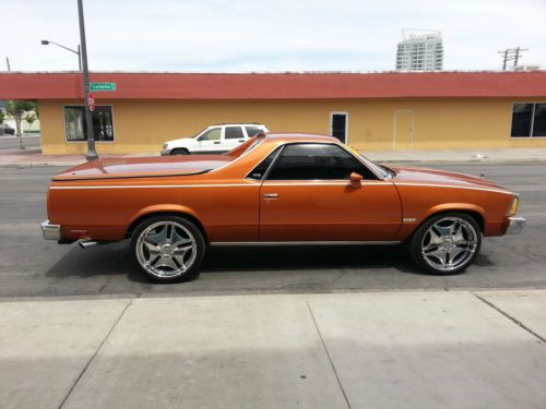 El camino on 22&#034;s  super cheap with no reserve!!!!!starting bid reduced!!!
