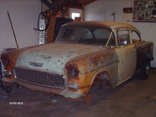 1955 chevy 210 2 door project gasser two lane blacktop old rat rod