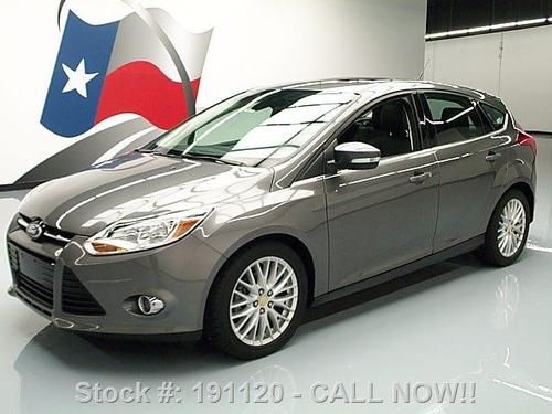 2012 ford focus sel hatchback auto sunroof leather 39k texas direct auto