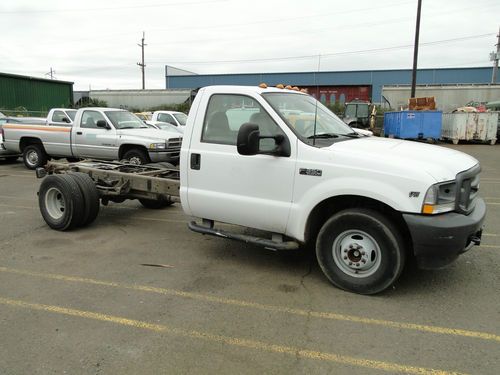 2003 ford f-350 sd xl 2wdcab &amp; chassis 2 door  6.8l engine drw - low miles!
