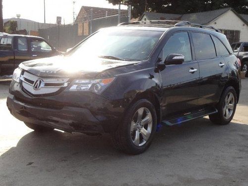 2008 acura mdx sport pakg damaged salvage runs! loaded low miles export welcome!