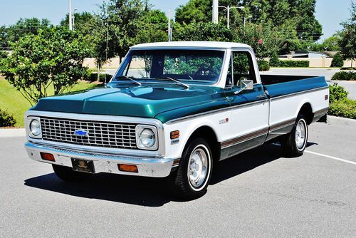 Beautifully restored 1972 chevrolet cheyenne pick up v-8 auto a/c drives sweet