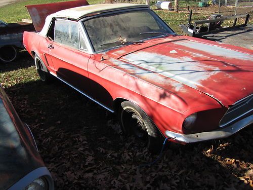 1968 ford mustang convertible project car