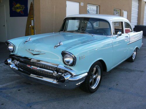 1957 chevy 150 factory v8 auto show or drive must see garaged kept
