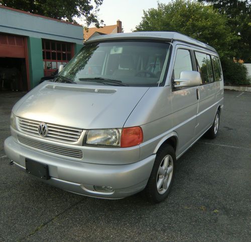 2002 vw eurovan westfalia weekender model w/ poptop  silver 201 hp vr6  vg shape