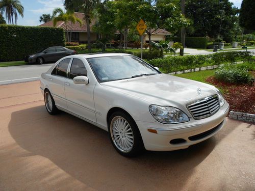 Mercedes s350...fla car...mint...warranty...garaged...nav...sat radio...white..