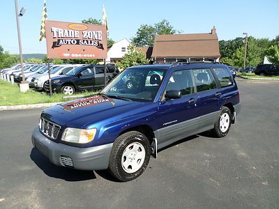 No reserve 2002 subaru forester l awd 1 owner! manual transmission