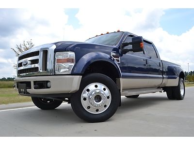 2008 ford f-450 crew cab king ranch fx4 diesel roof nav dvd loaded