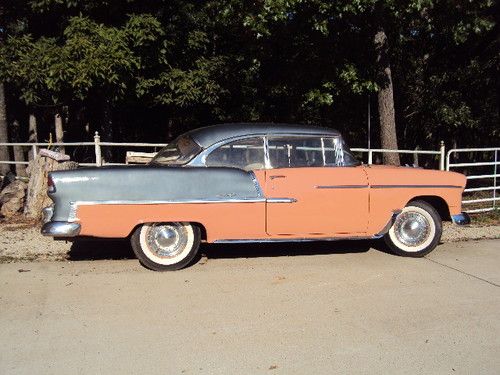 1955 bel air 2 door hardtop - solid car - professional interior - sharp car!!