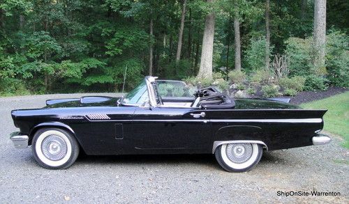 Ford thunderbird classic (1957) * black 2-door * soft &amp; hard tops - beautiful!