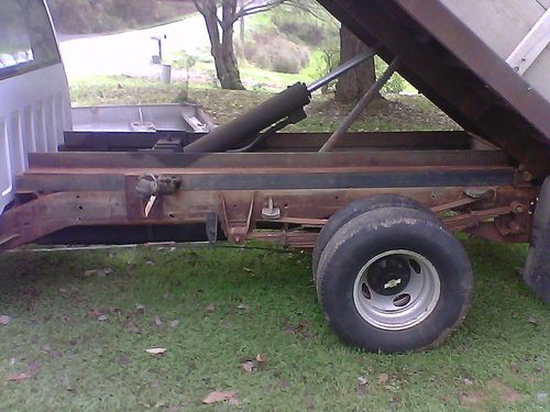 1990 chevrolet c/k pickup 3500 flat bed dump with stake sides