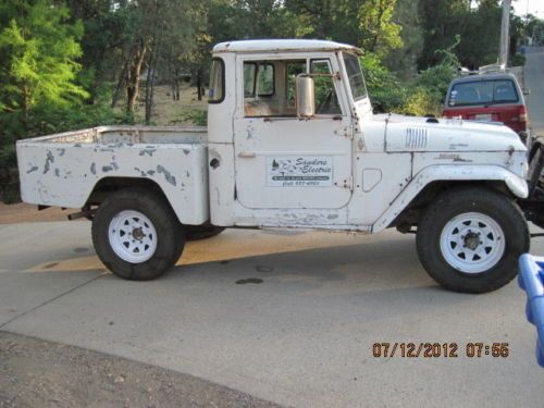 Toyota landcruiser shortbed pickup truck, 1965  with winch, chevy 350 etc.
