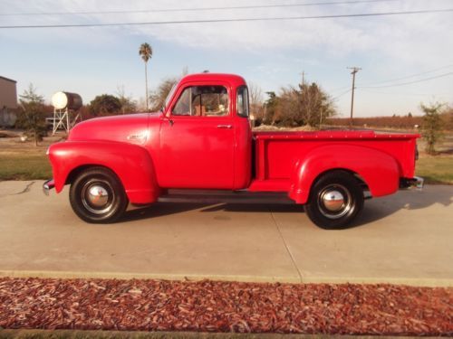 1953 chevy 5 window shortbed stepside pickup