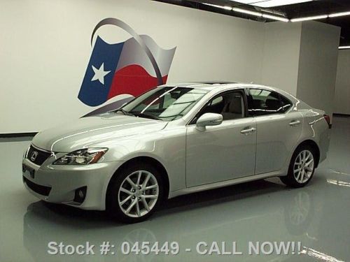 2011 lexus is250 awd leather sunroof paddle shift 18k texas direct auto