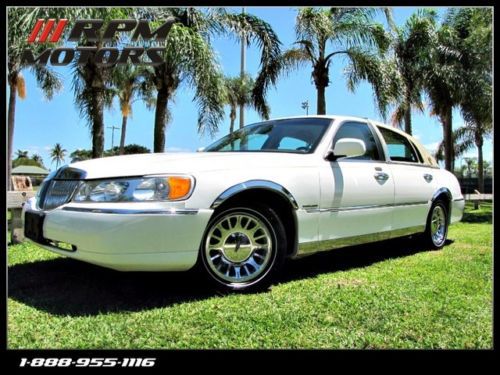 Luxury lincoln town car cartier presidential ed. w/carriage top &amp; heated seats