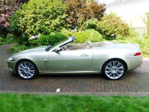 2008 jaguar xkr convertible - winter gold with caramel leather interior