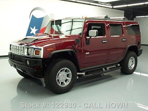 2005 hummer h2 lux 4x4 sunroof heated leather only 47k texas direct auto