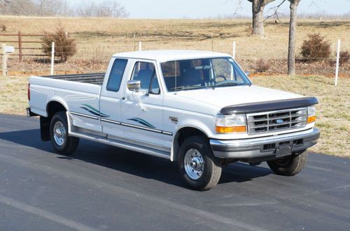 No reserve 1997 ford f250 x-cab xlt 7.3l diesel 35k actual miles 1-owner amazing