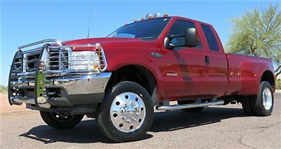 2003 ford f450 xlt ext cab diesel 6 spd man. dually low mile 1 az owner xtras!!!