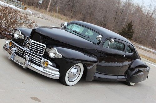 1947 lincoln coupe (zephyr) chop top, led sled, pro touring, street rod