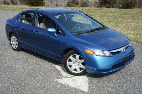 2006 honda civic sedan for sale~blue~automatic~great commuter~salvage title