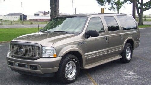 2003 ford excursion eddie bauer! diesel! bank repo! absolute auction! no reserve