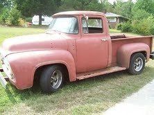 1956 ford f-100 with comaro subframe and olds 455