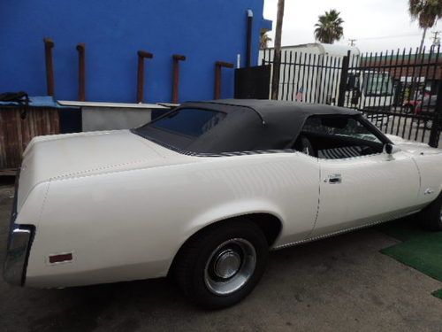 1973 mercury cougar xr7, white with new black convertible top, great condition