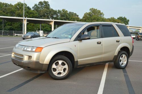 2002 gold saturn vue 2.2l suv 5 speed manual moon roof, pwr windows, new stereo