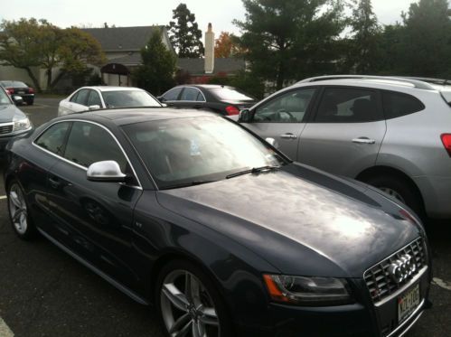 Audi s5 2008 2 doors gray red leather interior standard new jersey
