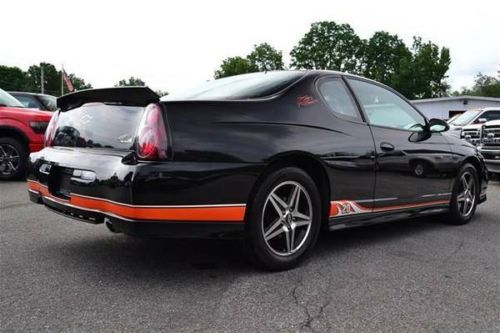 2005 chevy monte carlo ss limited tony stewart edition; equiped with orange glow