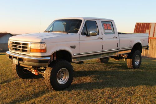 1997 ford f-350 7.3 l powerstroke turbo diesel crew cab lb 1 owner!! awesome!!!