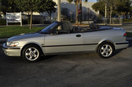 1999 saab 9.3 convertible low miles florida car runs and looks great low reserve