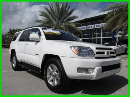 05 white 4-runner limited v6 4l suv *power heated leather seats *jbl cd changer