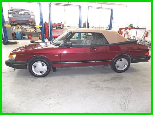 1993 turbo convertible/ ruby red -tan top/ factory boot/hard to find this clean!