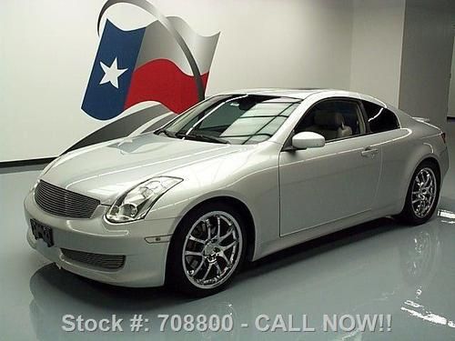 2006 infiniti g35 coupe 6-speed htd leather sunroof 77k texas direct auto